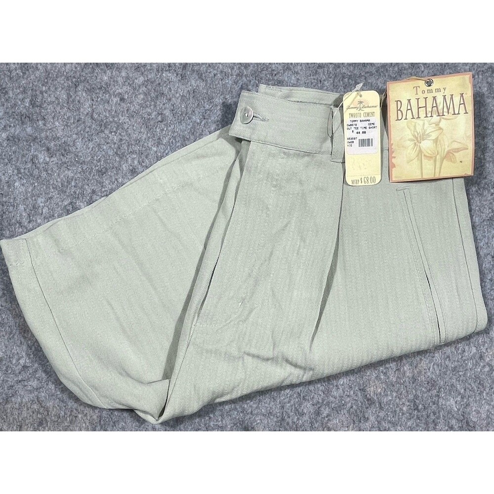NWT Tommy Bahama Tee Time Shorts Women’s Size 8 Cement Golf 100% Silk